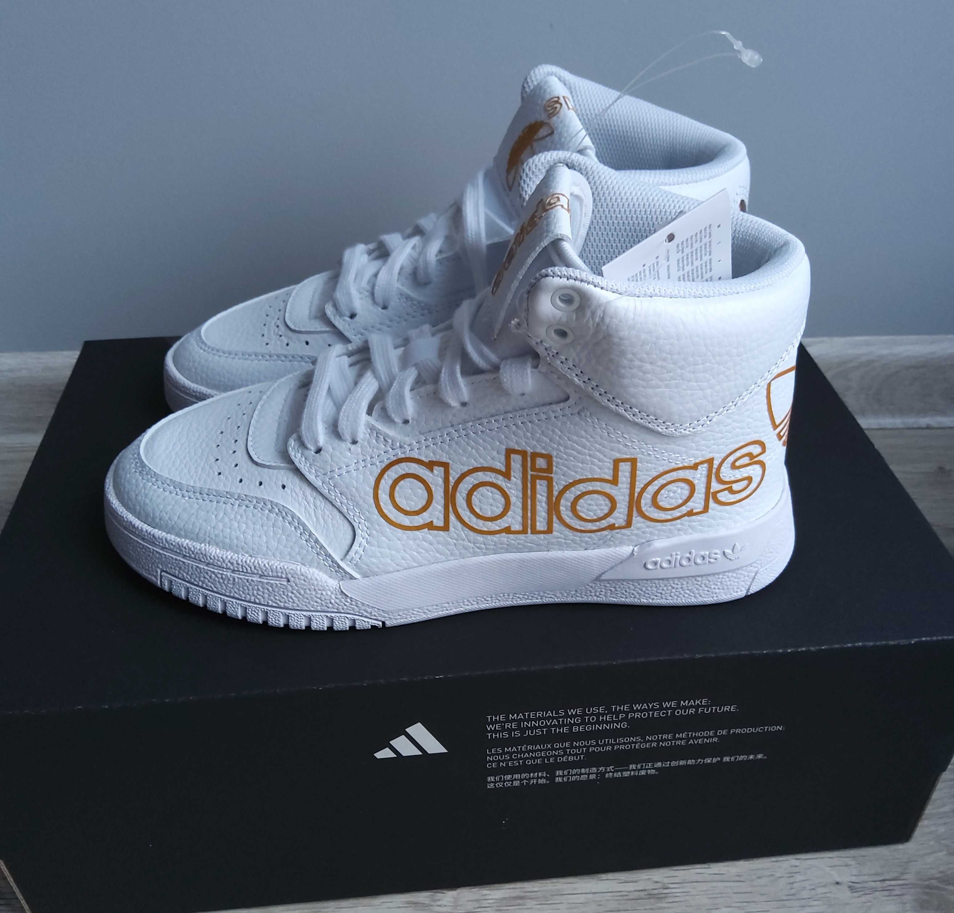 Białe buty damskie sneakersy Adidas Originals Drop Step Xl FV4874 r.36