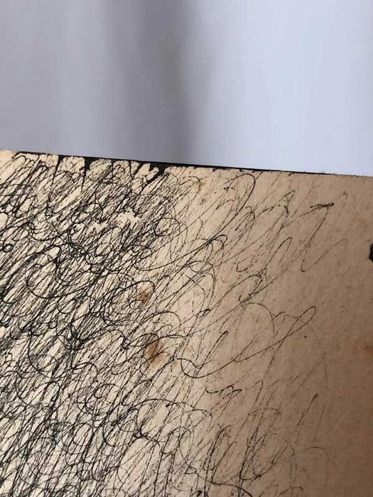 Desenho Tinta da China Vintage Jorge Marcel