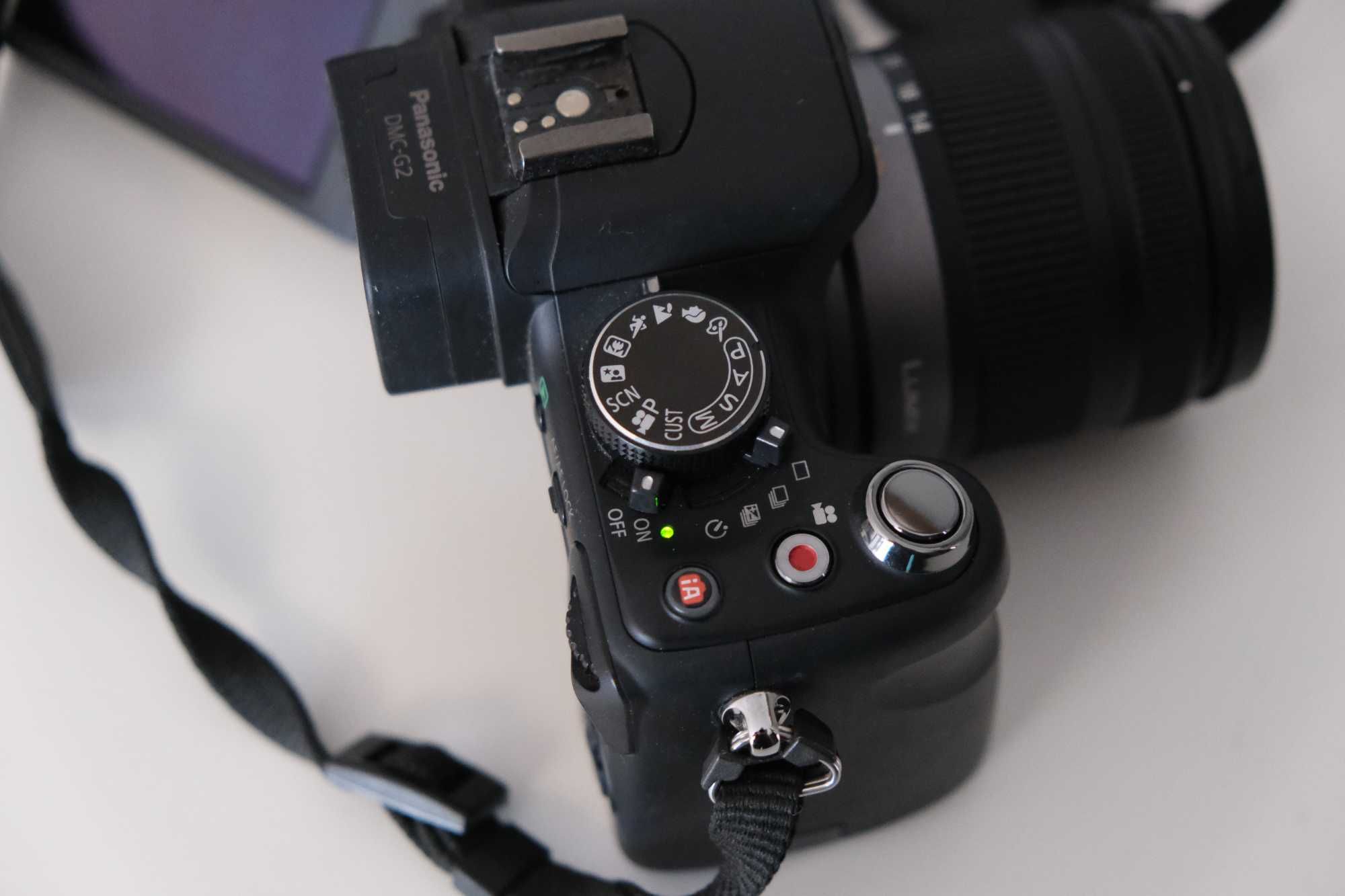 Lumix G2 body+obiektyw 14-24 1:3,5-5.6 MEGA O.I.S.+dodatki. Stan bdb