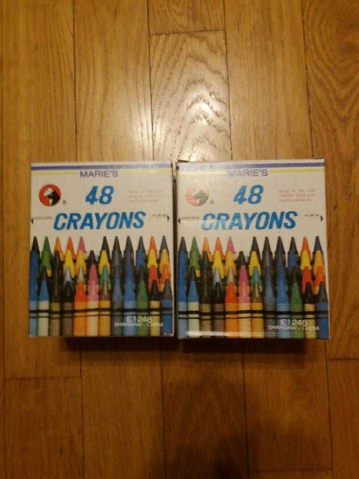 kredki świecowe Crayon 48 szt - 6 pudełek