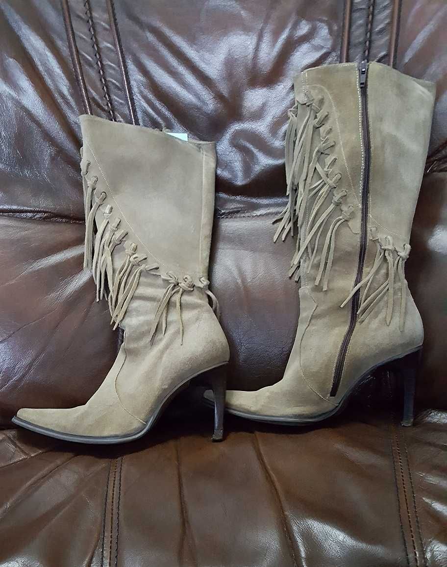 Botas em pele para Mulher