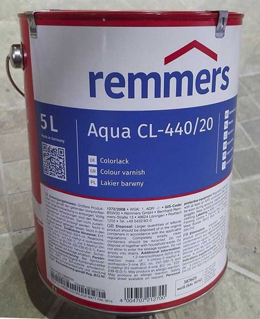 remmers aqua 5 l cl-440/20 jasnoszara farba matowa do drewna
