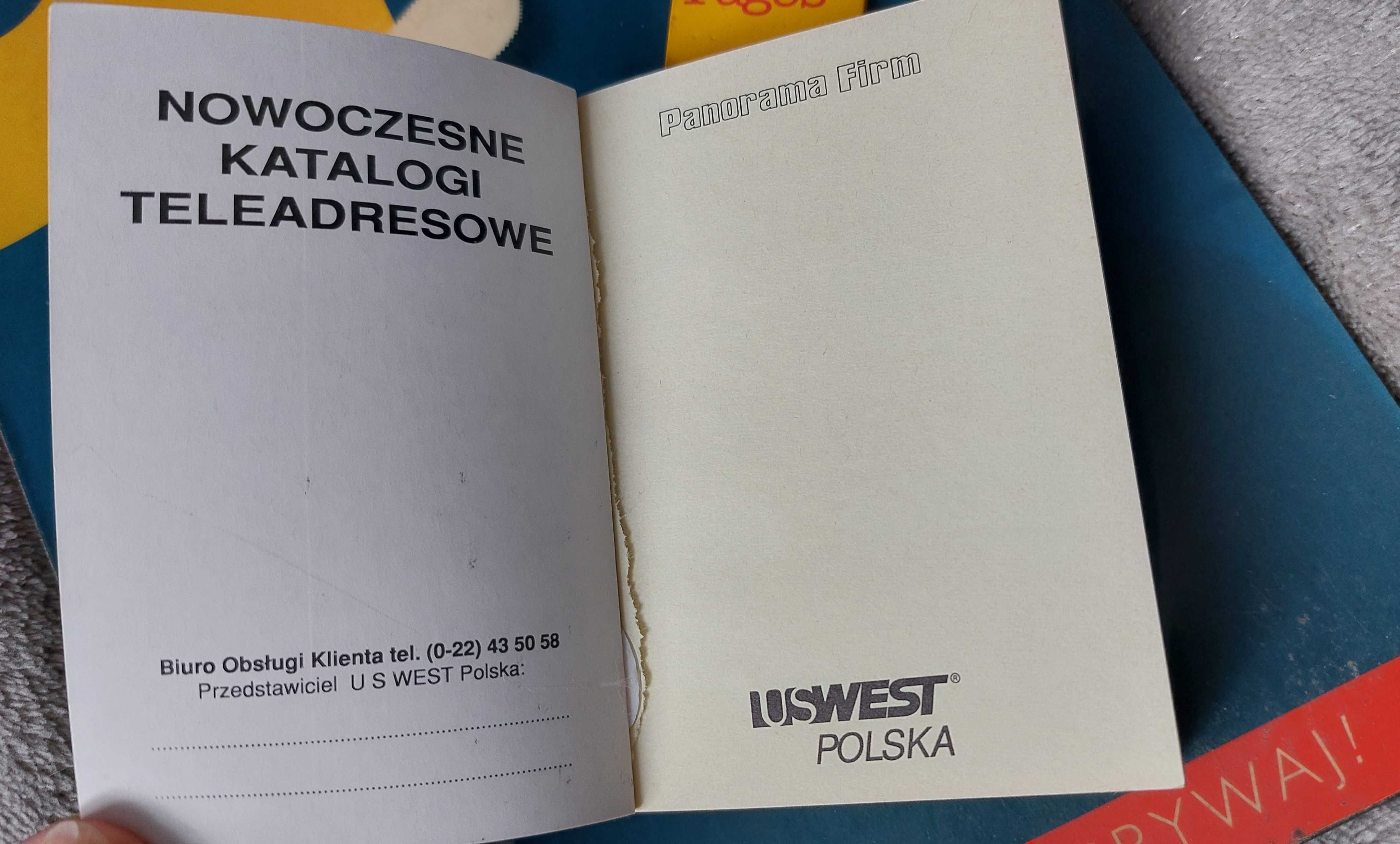 US West Polska Panorama Firm gadżety reklamowe książki telefoniczne