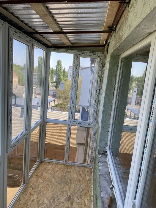 Балкон під ключ.Внутрішні роботи балкону,Розширення! Дах на балкон.