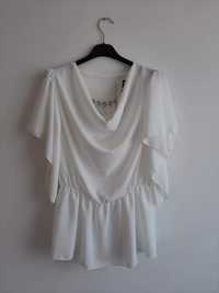 Biała bluzka M/L elegancka na komunię, chrzciny,bierzmowanie,poprawiny