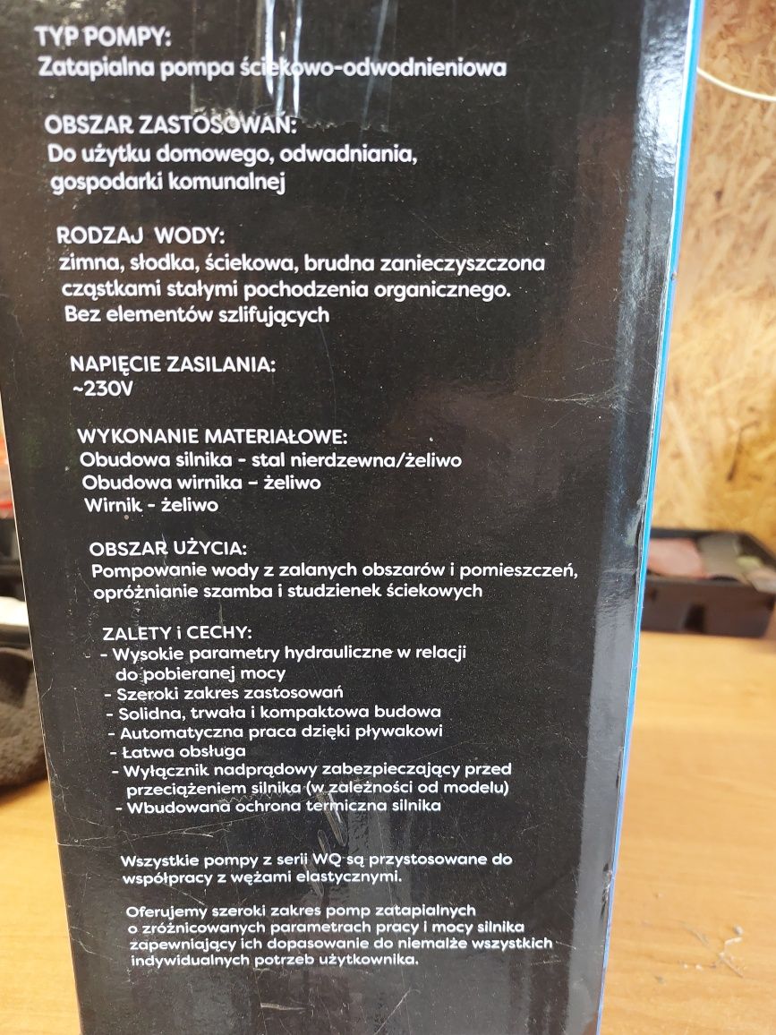 Pompa zatapialna WQ 180F