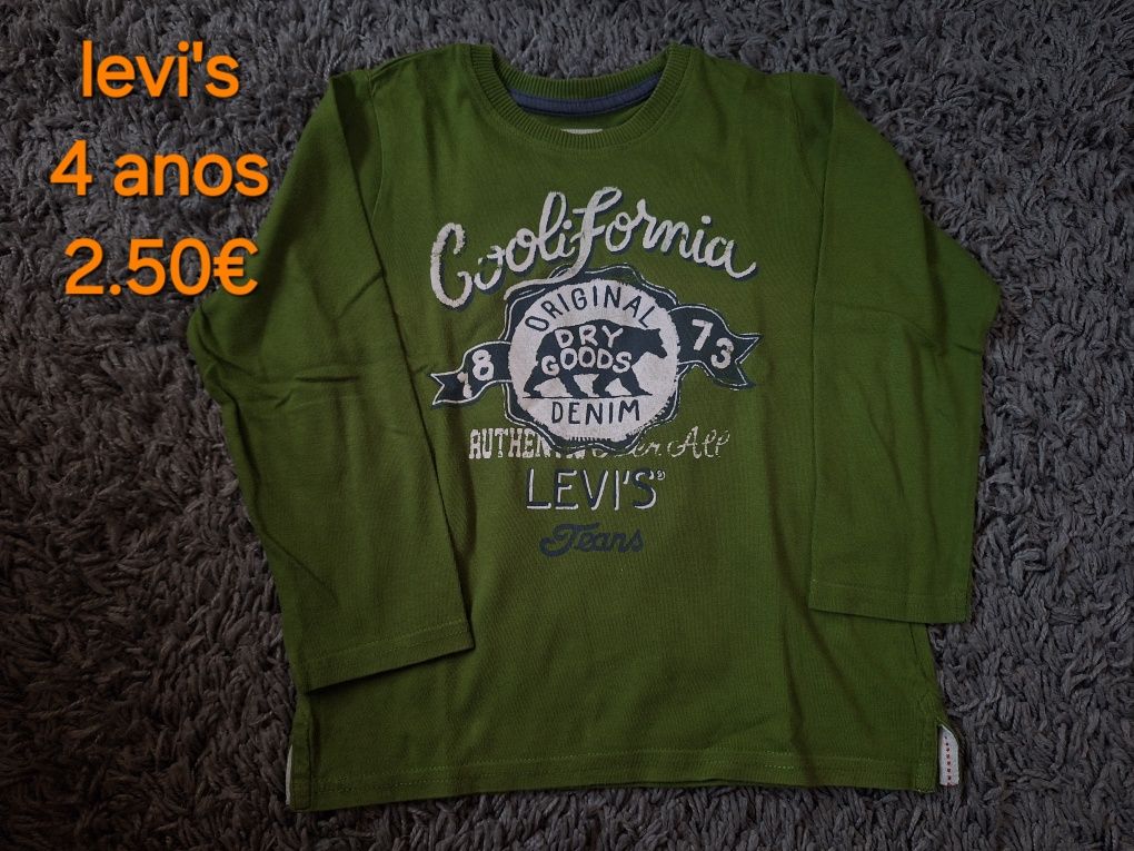 Camisola levi's 4 anos