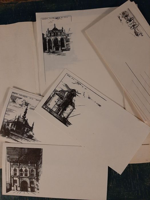 Stara papeteria PRL 14szt.