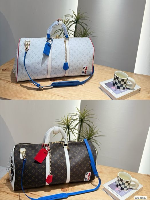 Louis Vuitton Keepall NBA сумка ручная дорожная кожаная мужская