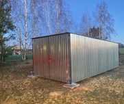 Garaż Blaszany na Budowę OCYNK 3x5 6x5 4x5-WZMOCNIONY TRAPEZ BLACHY