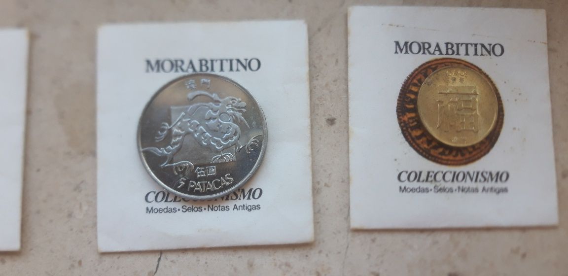 Conjunto Colecção de 5 Moedas de Macau