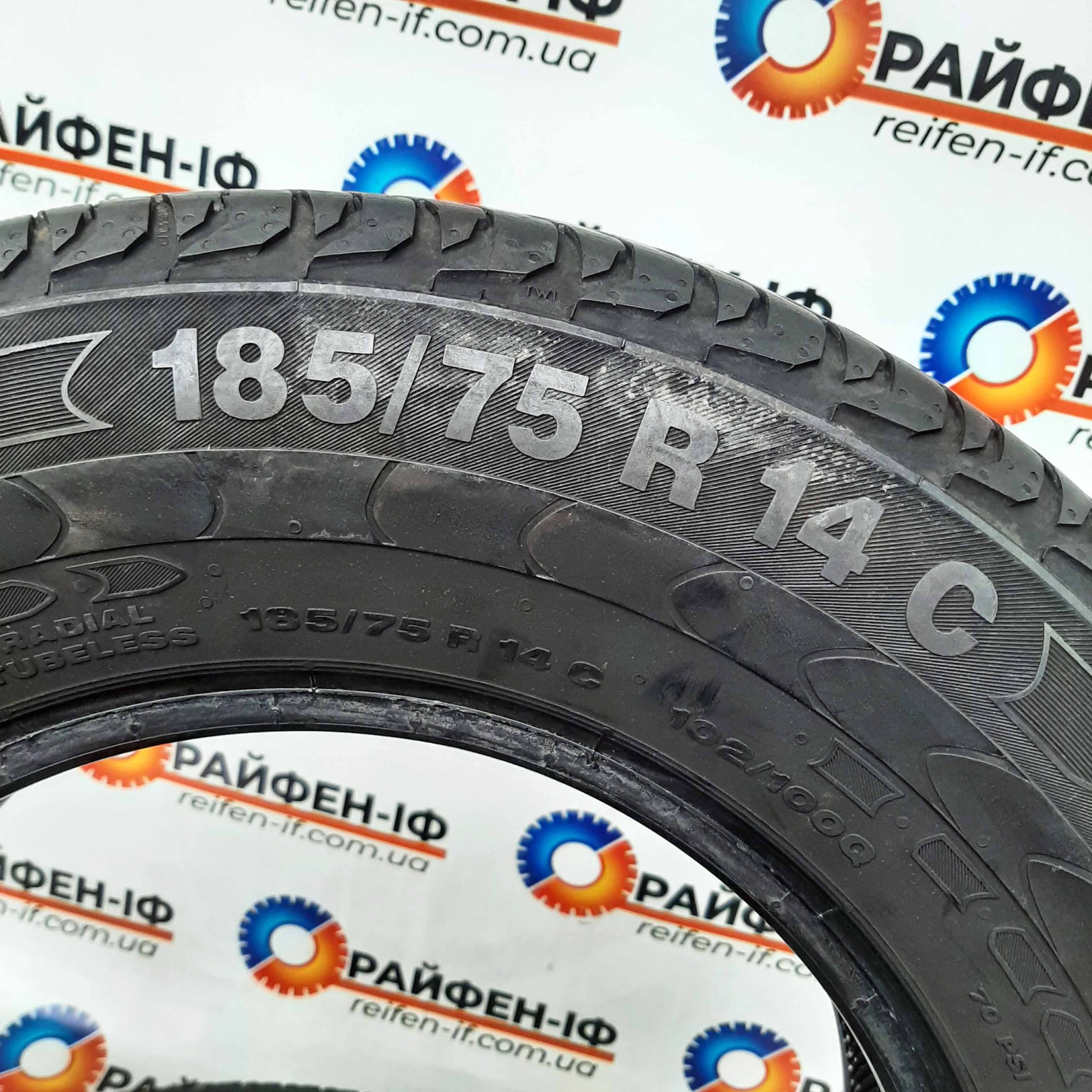 185/75 R14C Continental Vanco 2 б/у шини 2шт ^ F2501200
