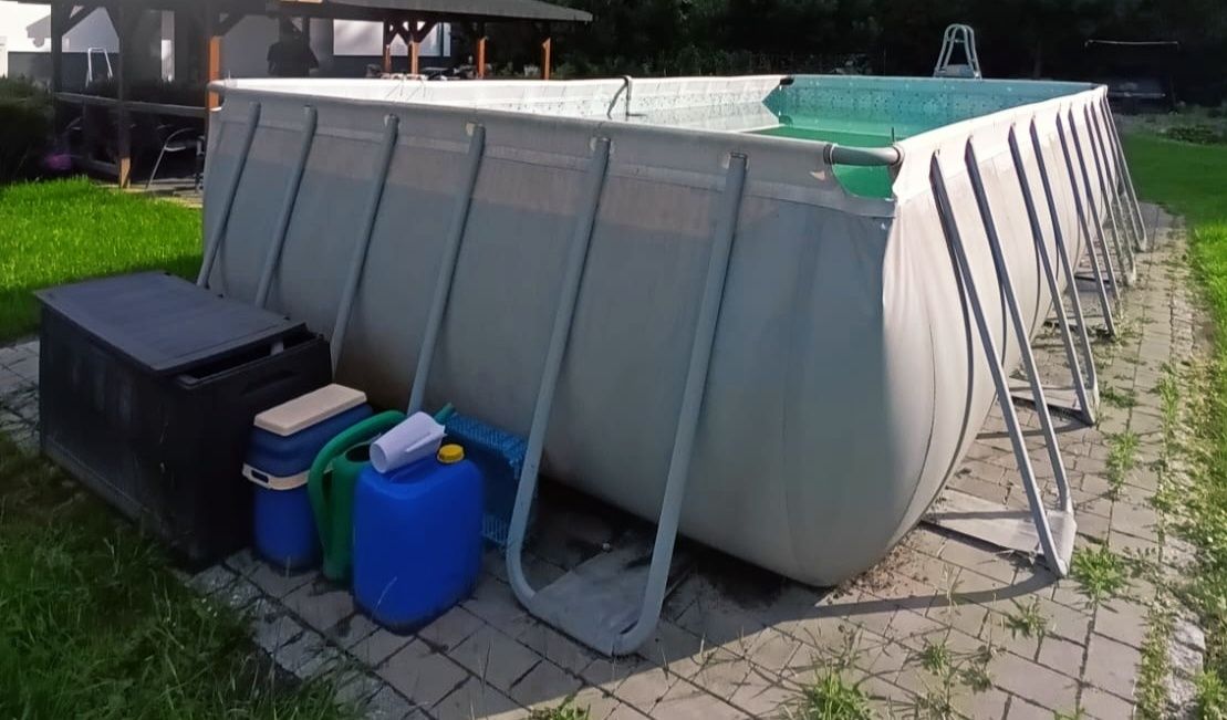 Sprzedam basen 640x274x132 + pompa piaskowa + drabinka.