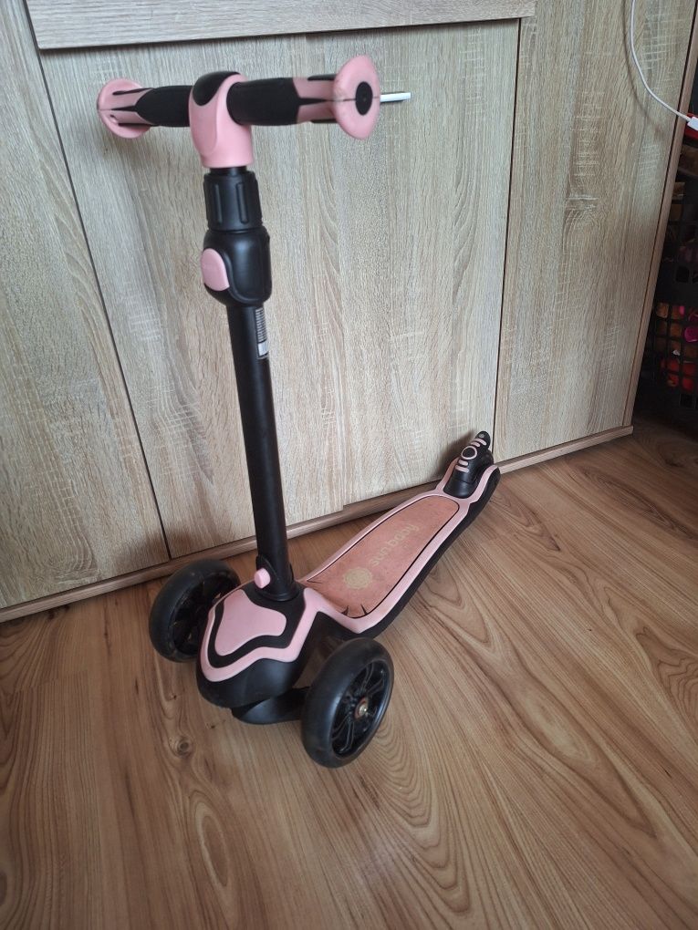 Sun baby hulajnoga trójkołowa balansowa 3 w 1 światła LED