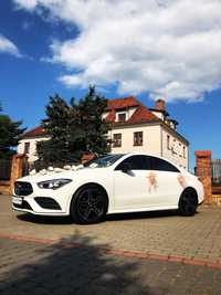 Auto do ślubu WARSZAWA Biały MERCEDES CLA AMG | samochód do ślubu