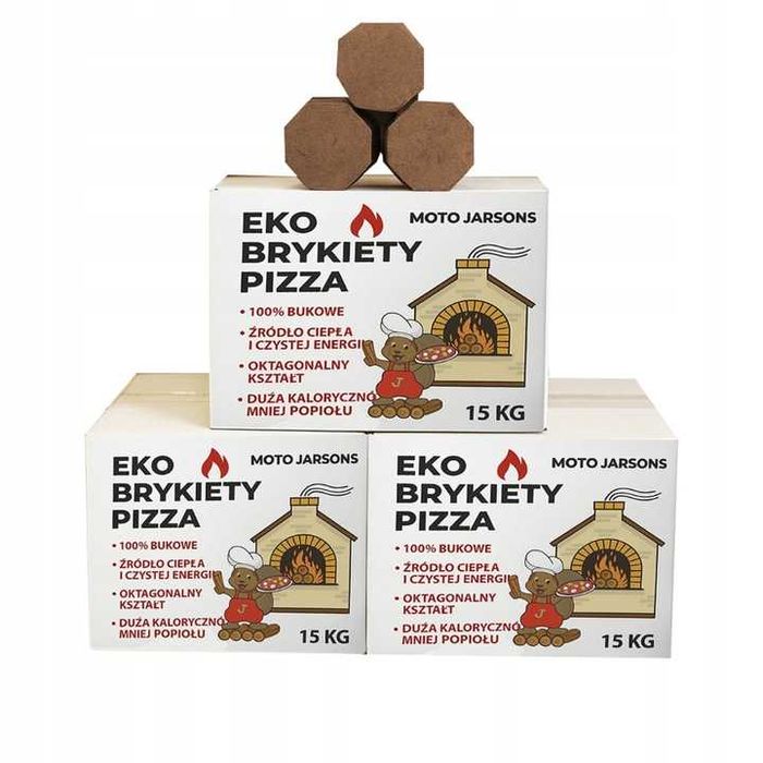 Eko brykiet bukowy 100% naturalny do pieców pizzowych 1t gastronomi