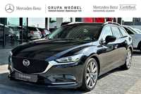 Mazda 6 2.0 165 KM Aut. Wentylowane fotele Head up Martwe pole Kamery360 LED