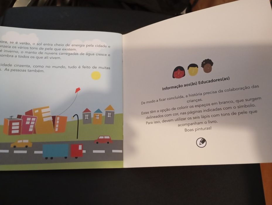 Livro " As cores da cidade cinzenta"