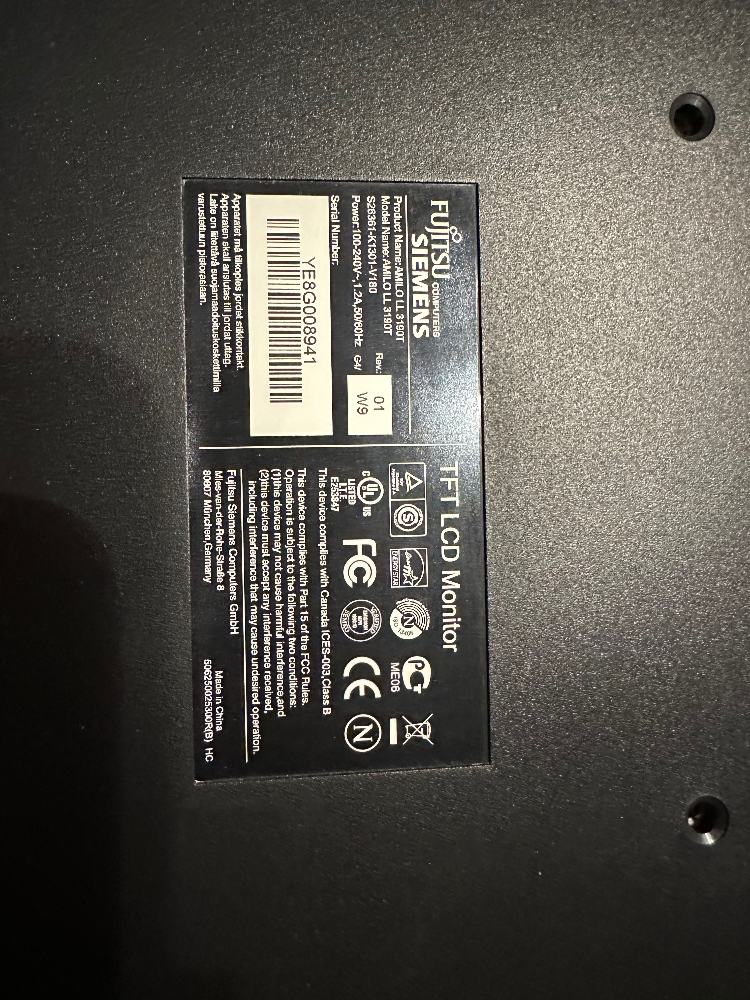 Monitor fujitsu simens