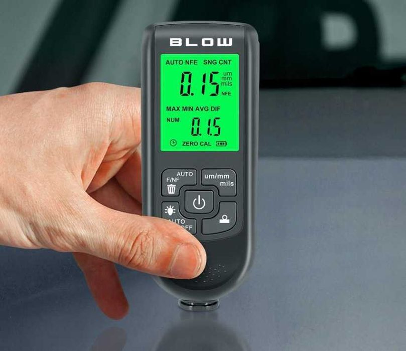 Miernik Grubości Lakieru Tester Czujnik lcd 2000um Aluminium Stal