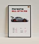 Plakat Posche 911 GT3 RS, A3