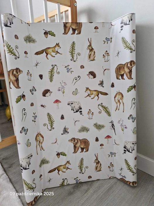 Przewijak na łóżeczko Layette 60x120 motyw leśny jak nowy!