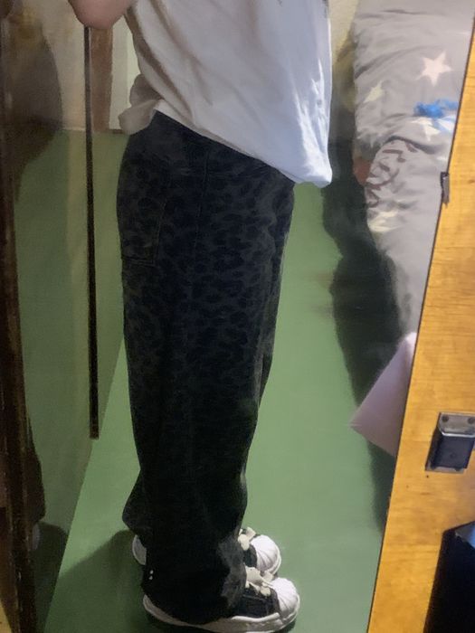 леопардові джинси baggy