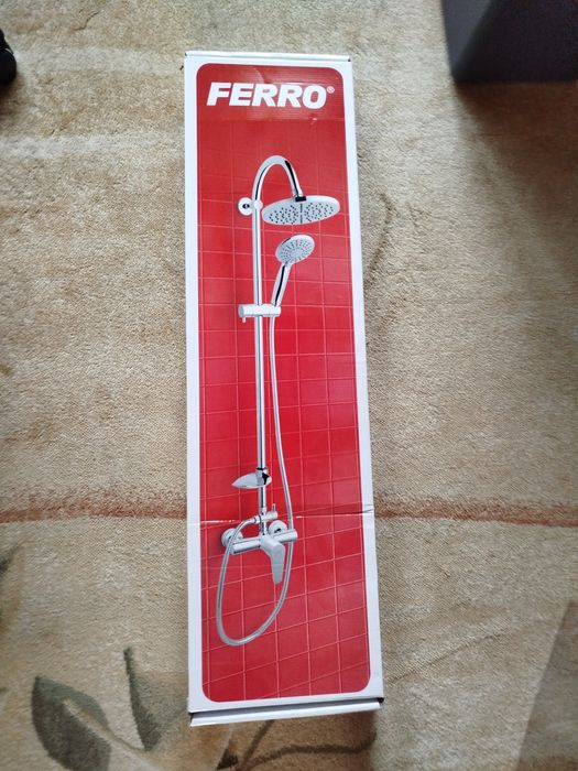 Zestaw prysznicowy z deszczownicą Ferro