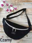 Czarna welurowa nerka HANDMADE