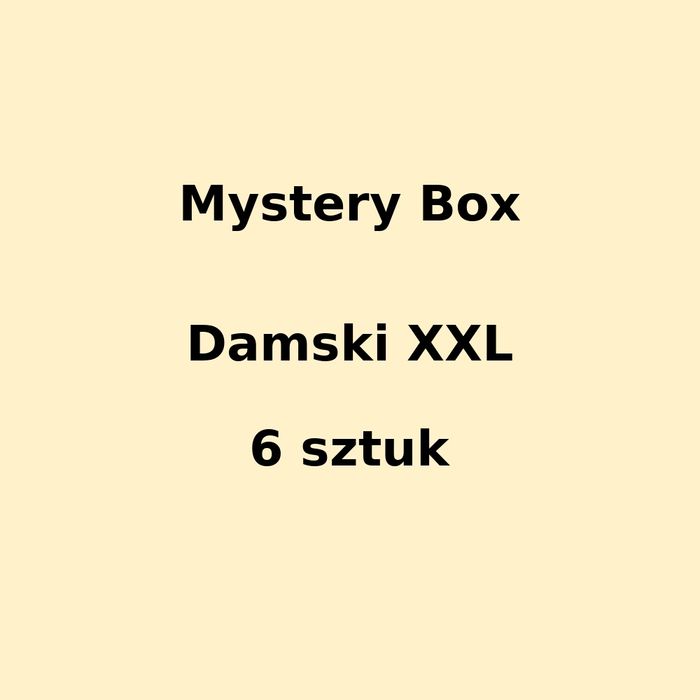 Mystery box damski XXL 44 - 6 sztuk
