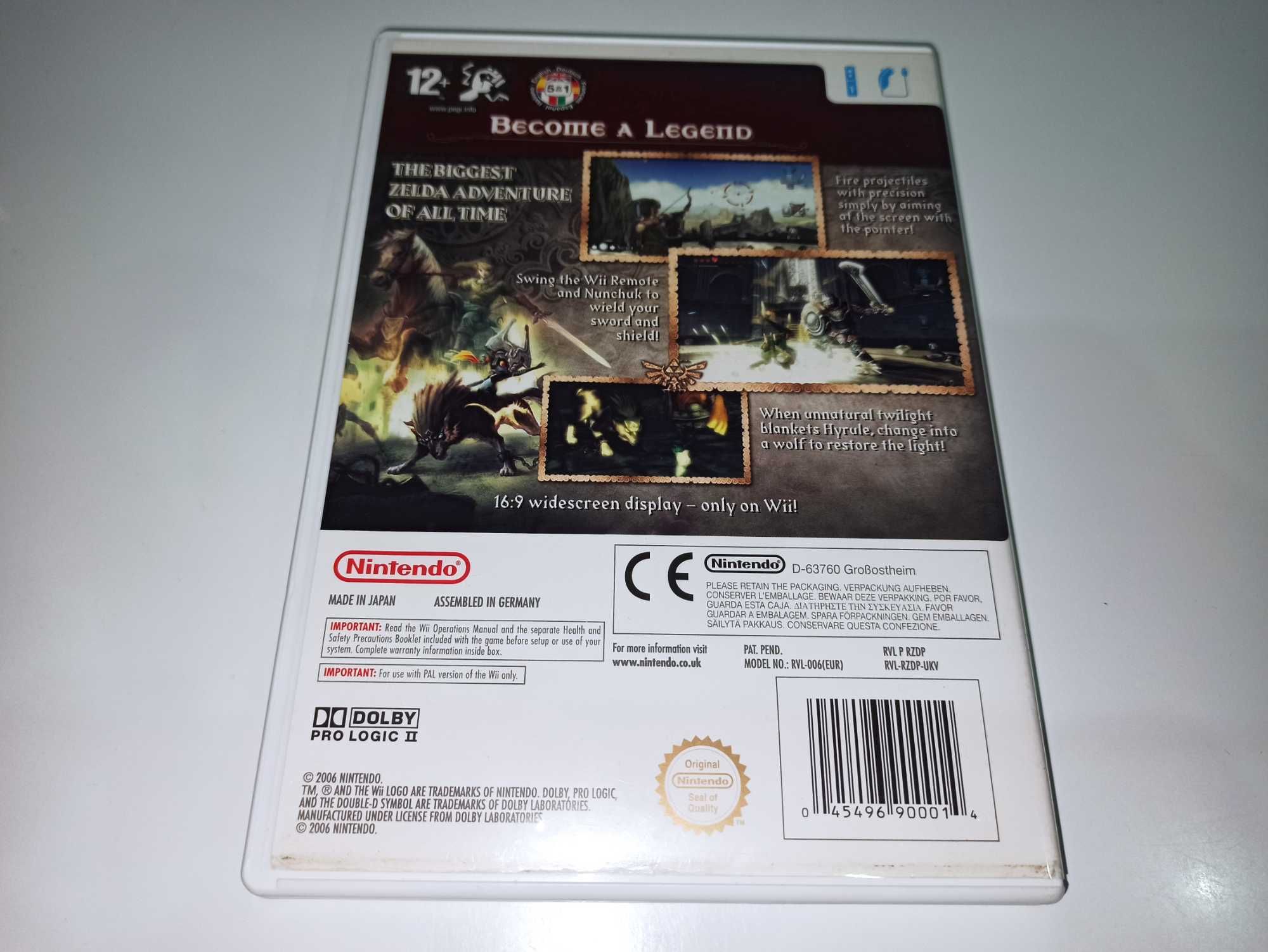 nintendo wii THE LEGEND OF ZELDA TWILIGHT Princess unika