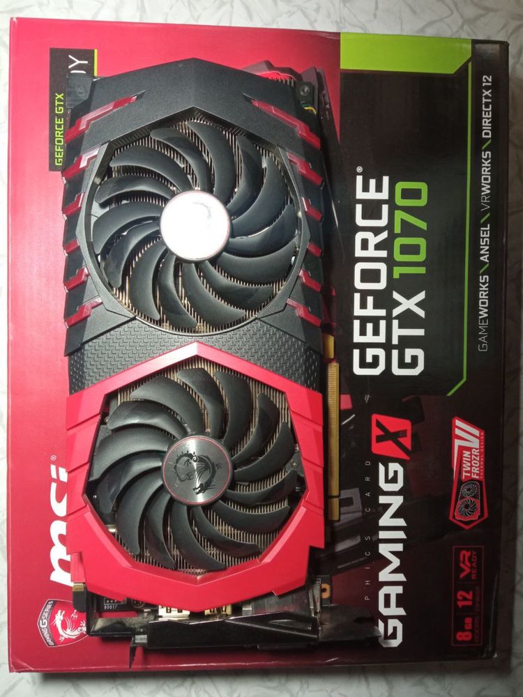 Видеокарта MSI GeForce GTX 1070