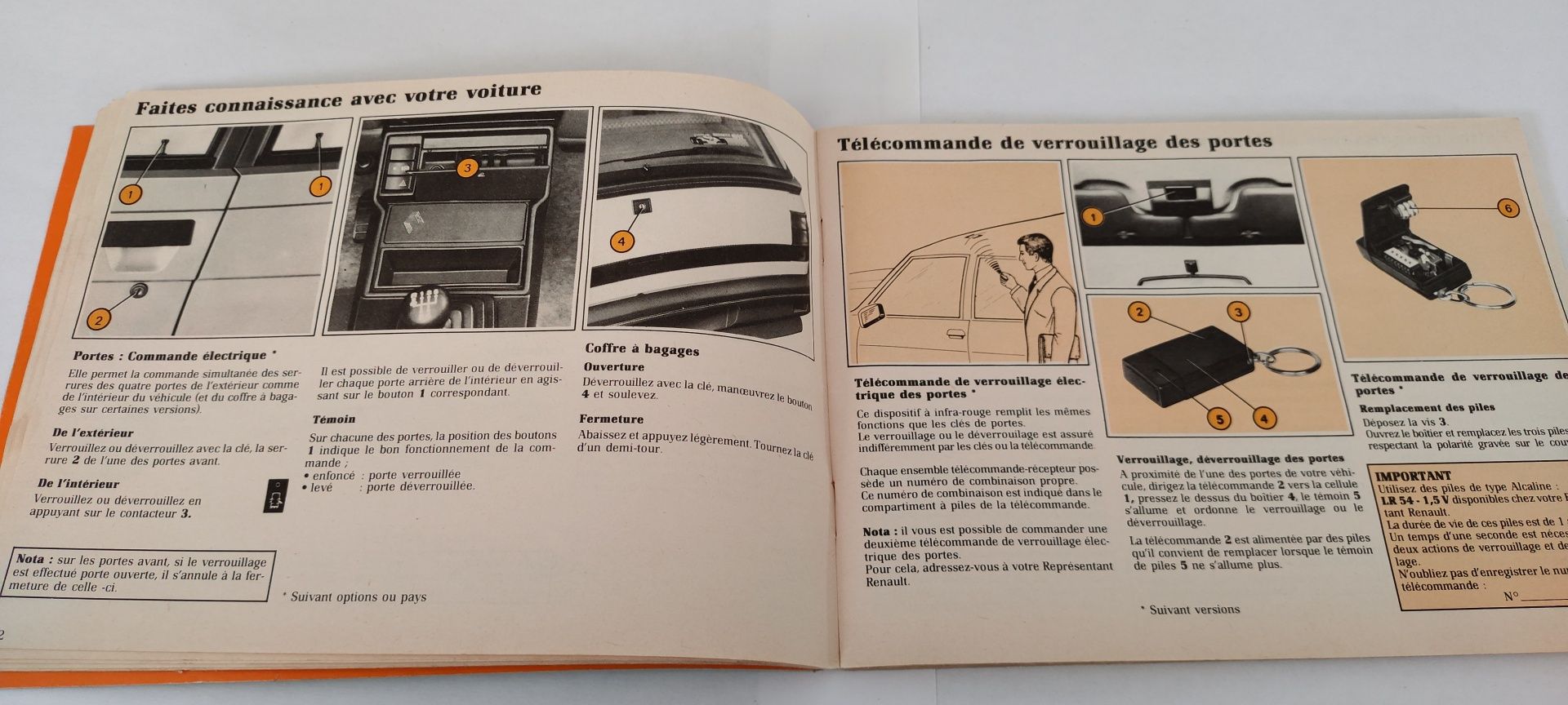 Manual do Condutor/Instruções do Renault 11 de 1987