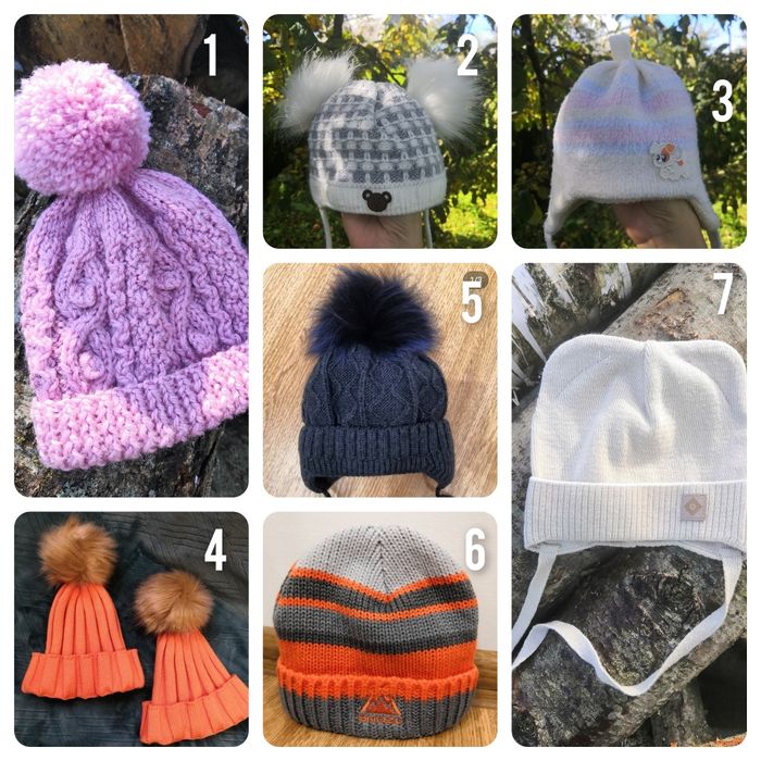 Шапки. Зимові шапки. Дитячі шапки