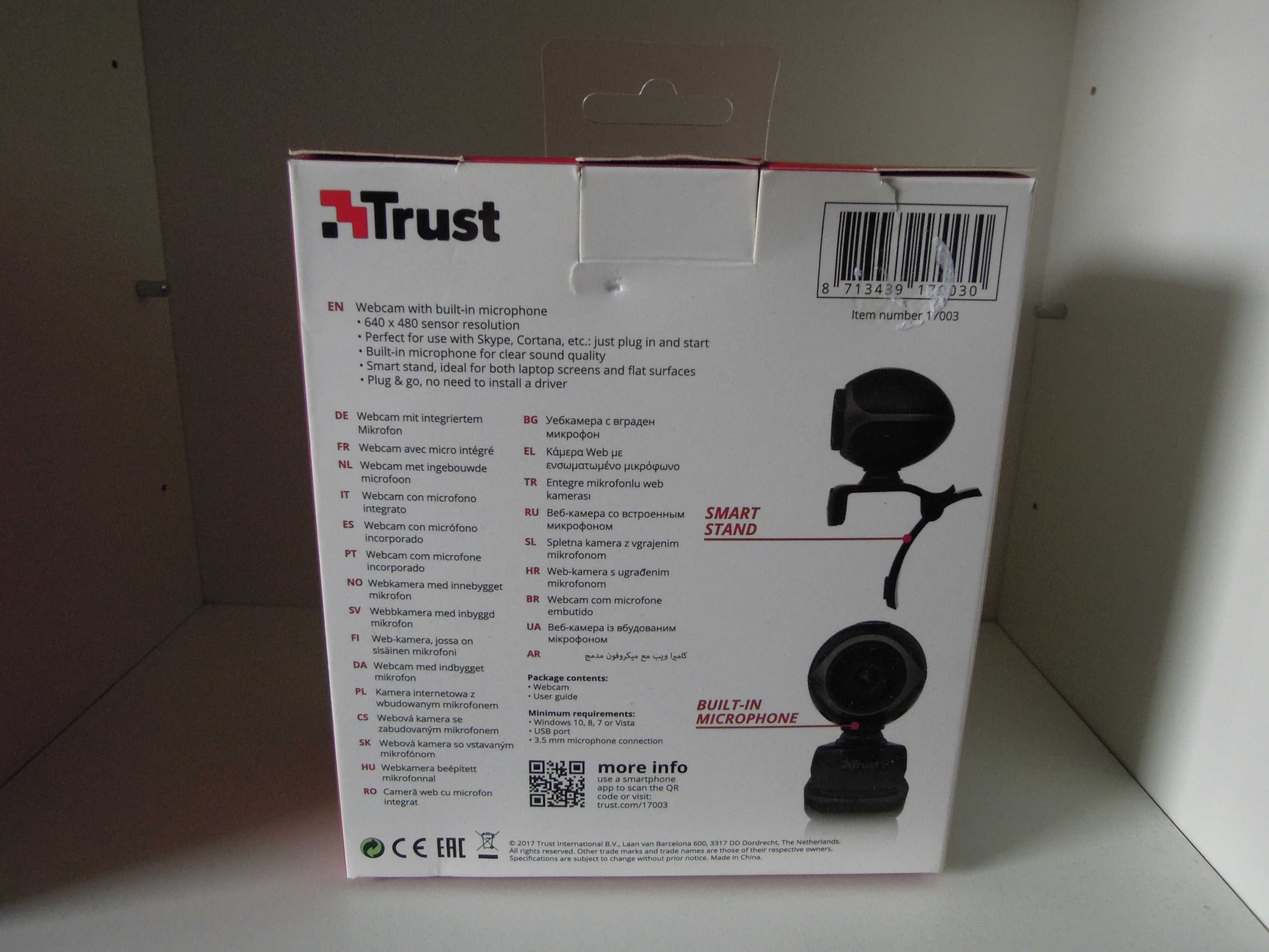 Webcam TRUST Kamera PC- Laptop-NOWA