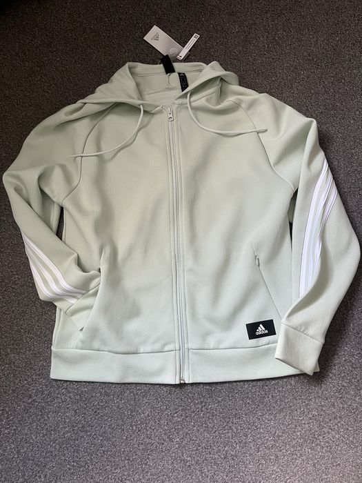 Nowa  miętowo-zielona damska bluza dresowa Adidas L