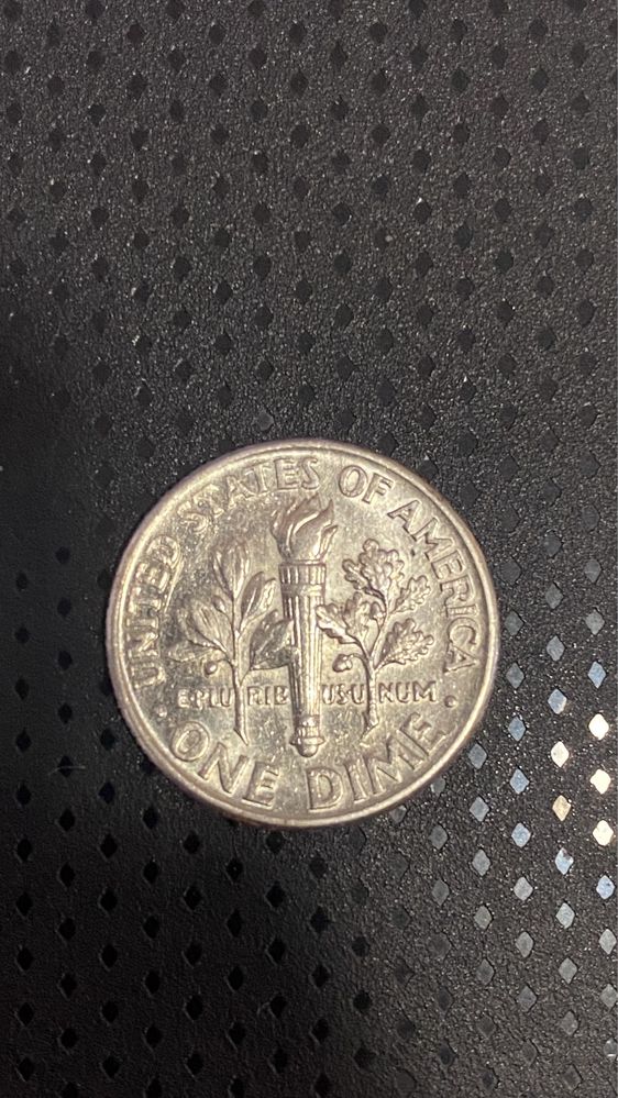 Монета ONE DIME. LIBERTY 1996 р. Перевертиш