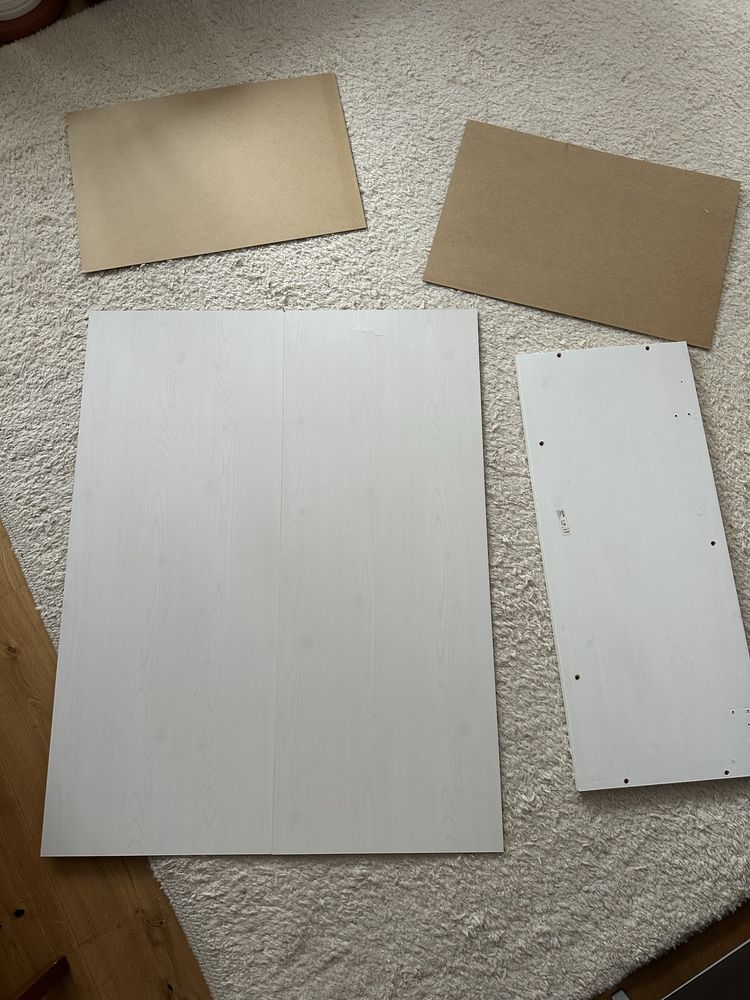 Witryna ikea Hemnes biała z 3 szufladami