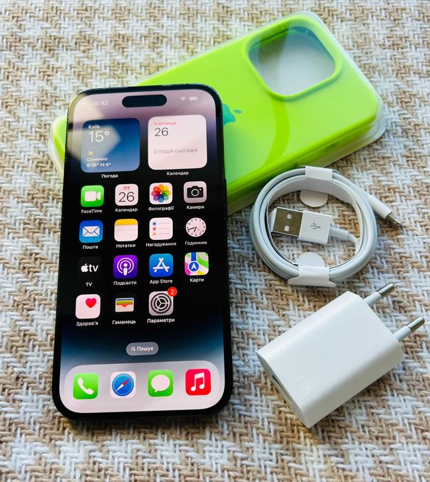 IPHONE 14 PRO 128Gb АКБ 100% Space Black NEVERLOCK ( 36236)