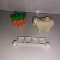 Klocki Lego Duplo owca marchew płot vintage