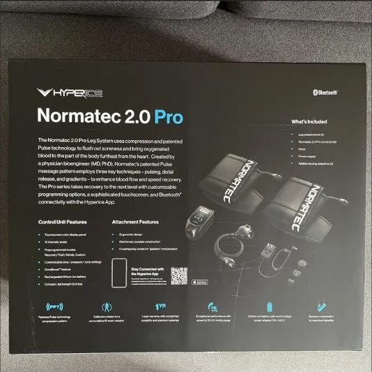 Normatec 2.0 Pro urządzenie medyczne do drenażu, masażu limfatycznego