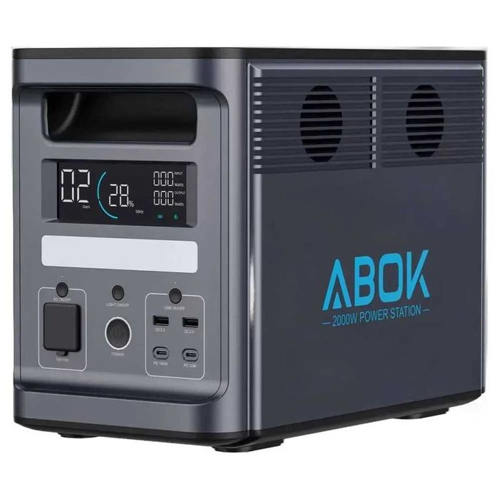 Зарядна станція ABOK 2000W 1536Wh Power Station , WI-FI