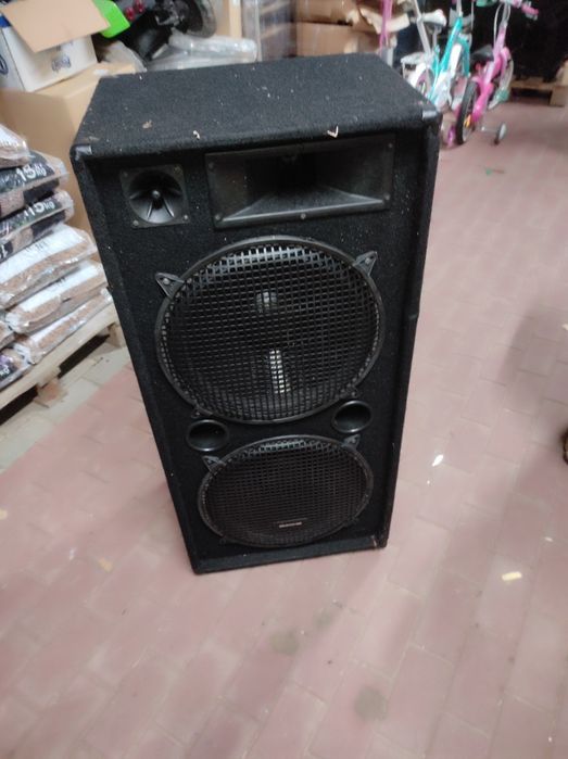 Kolumna 2x15" obudowa - uszkodzone glosniki