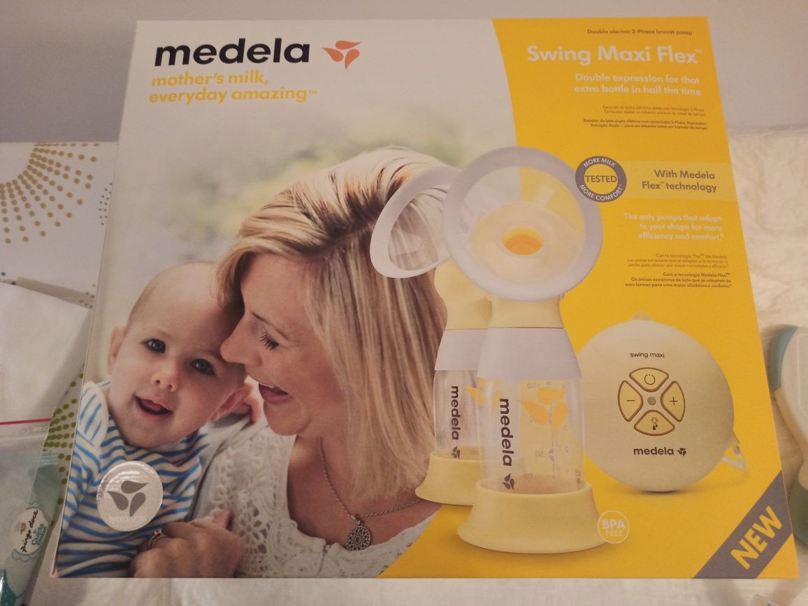 Bomba Elétrica Extração Dupla Medela Swing Maxi Flex