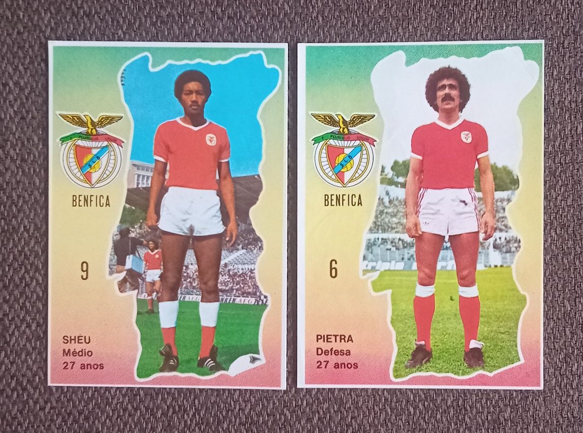 2 cromos antigos do Benfica