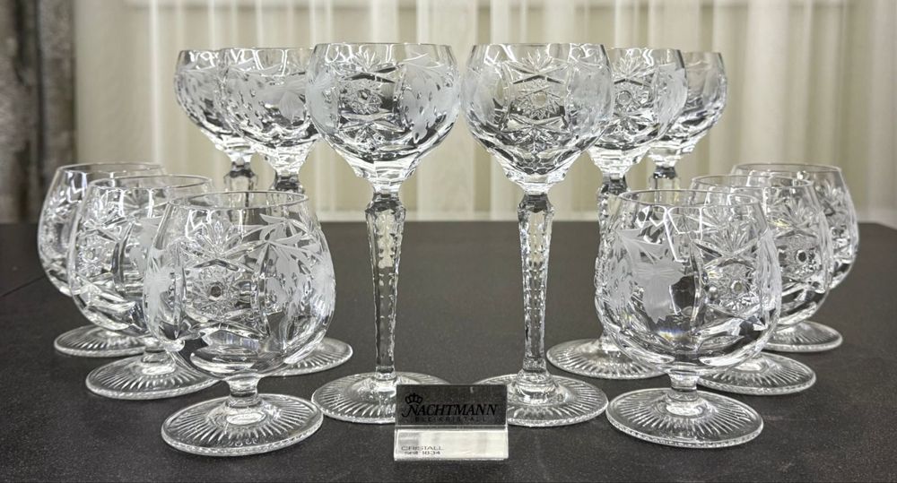 Хрустальные фужеры для вина и коньяка Nachtmann Traube GDR Германия