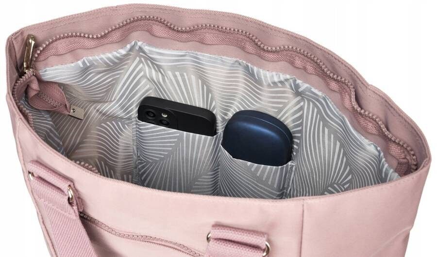 nylonowy, pojemny shopper damski - peterson