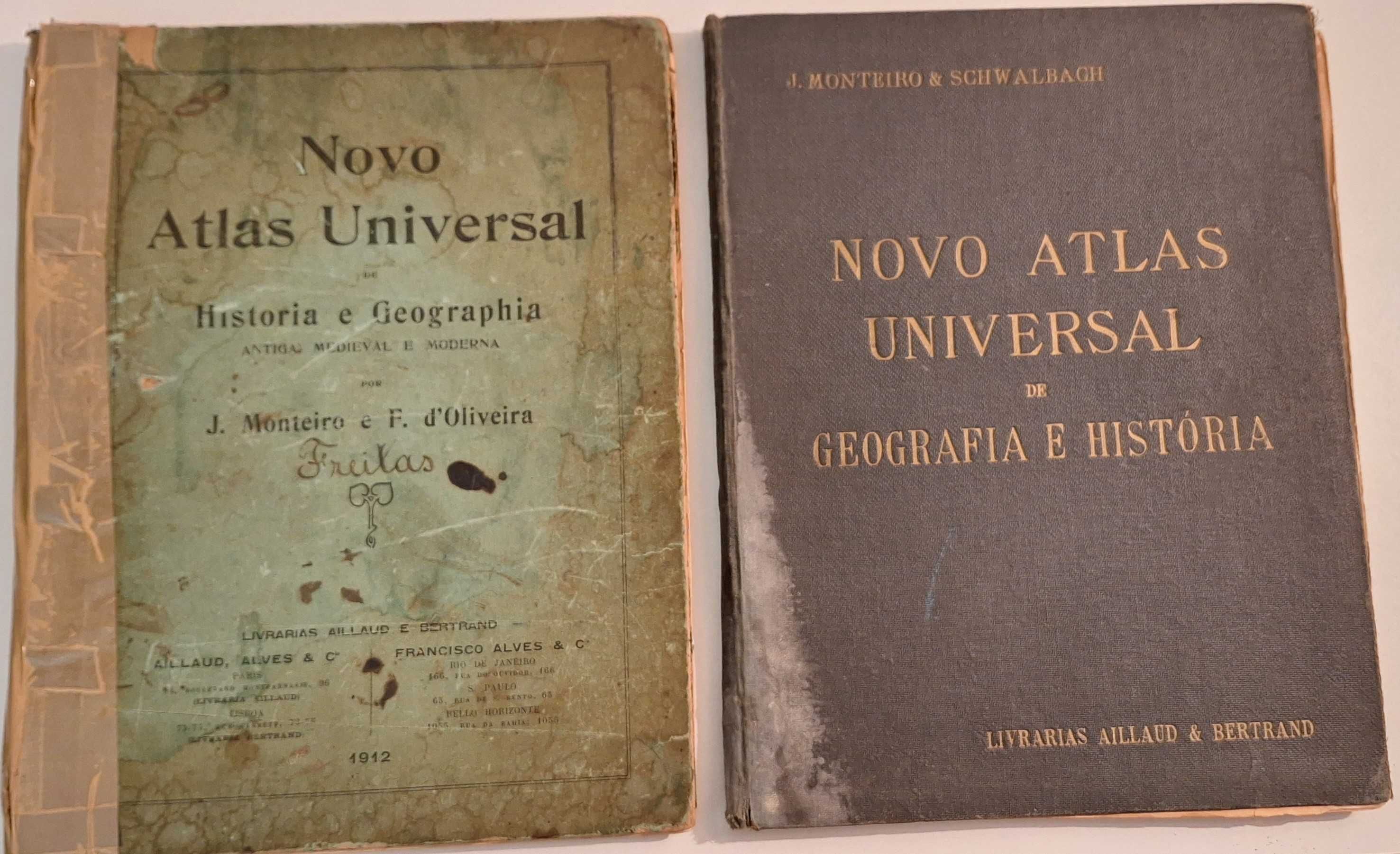 Atlas Universal de 1912 Livrarias Aillaud e Bertrand- Venda individual