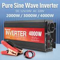 Инвертор 12-220v / 4000w (2000W). Чистая синусоида