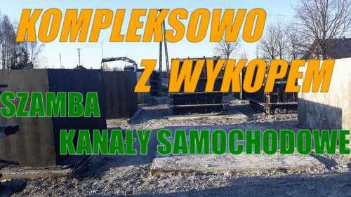 Szambo-Zbiornik betonowy 6m3 piwniczka  Kompleksowo z wykopem